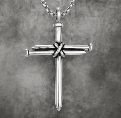 "Crossed Nails" Necklace